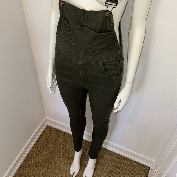 Dressed in Lala City Girl Green Overalls - Picture 6 of 9